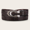 Cuadra Mens Luxo Moka Alligator  Exotic Belt