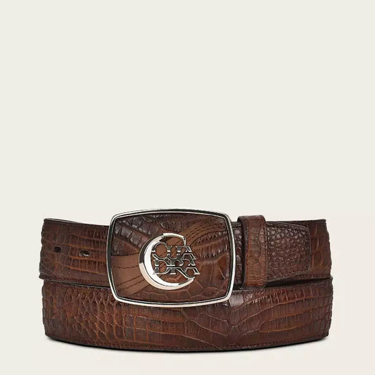Cuadra Honey Moreletii Western Exotic Belt