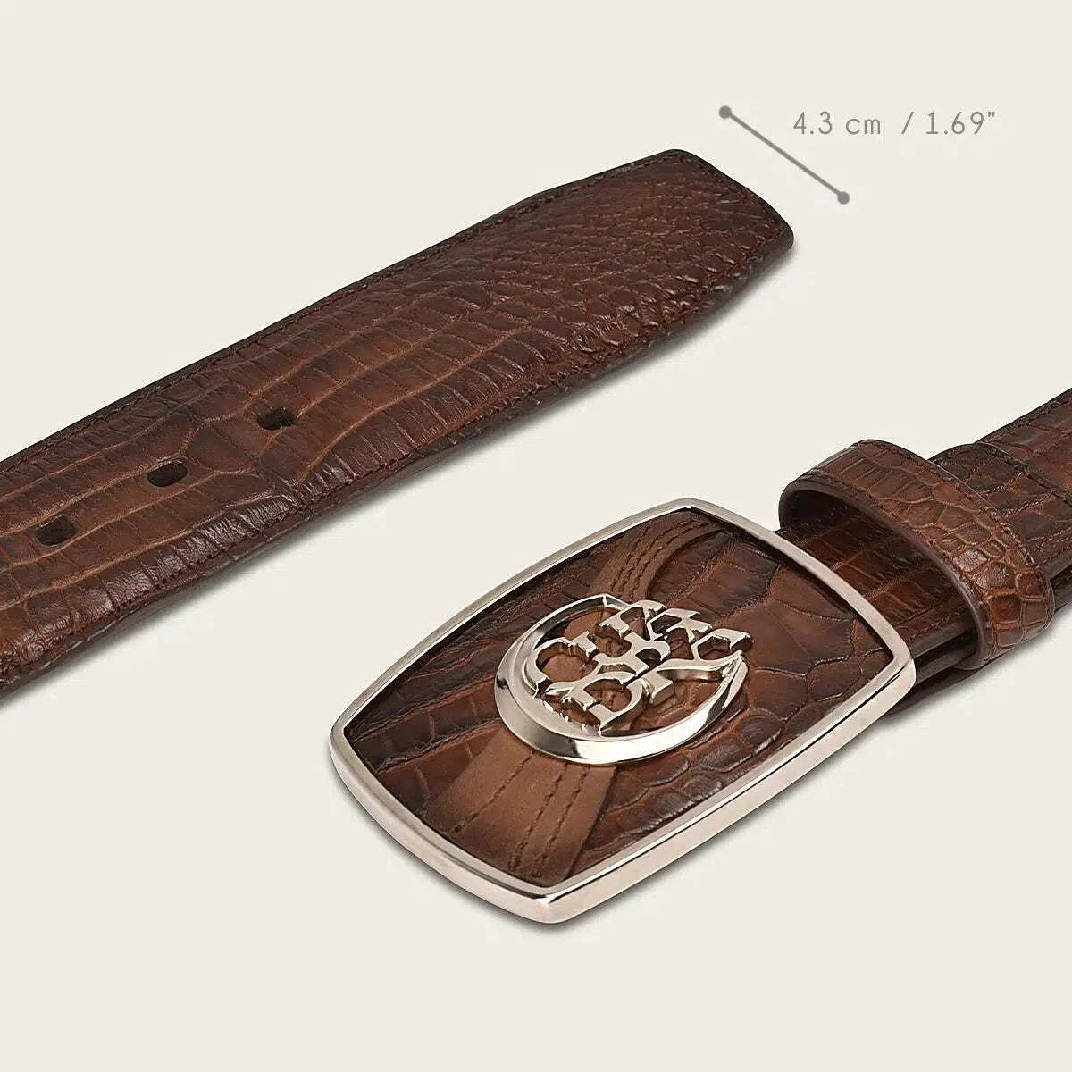 Cuadra Honey Moreletii Western Exotic Belt