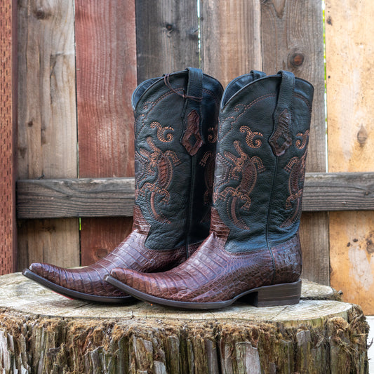 Cuadra Men's Fuscus Lomo Belly Cowboy Boots in Wine