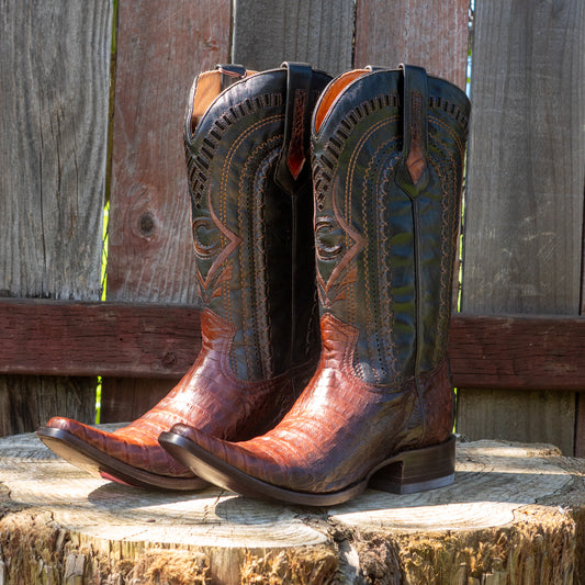 Cuadra Men's Fuscus Belly Narrow Square Cowboy Boots in Extasis