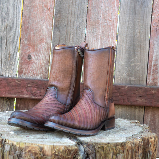 Cuadra Men's Honey Laser Round Toe Urban Western Style Boots
