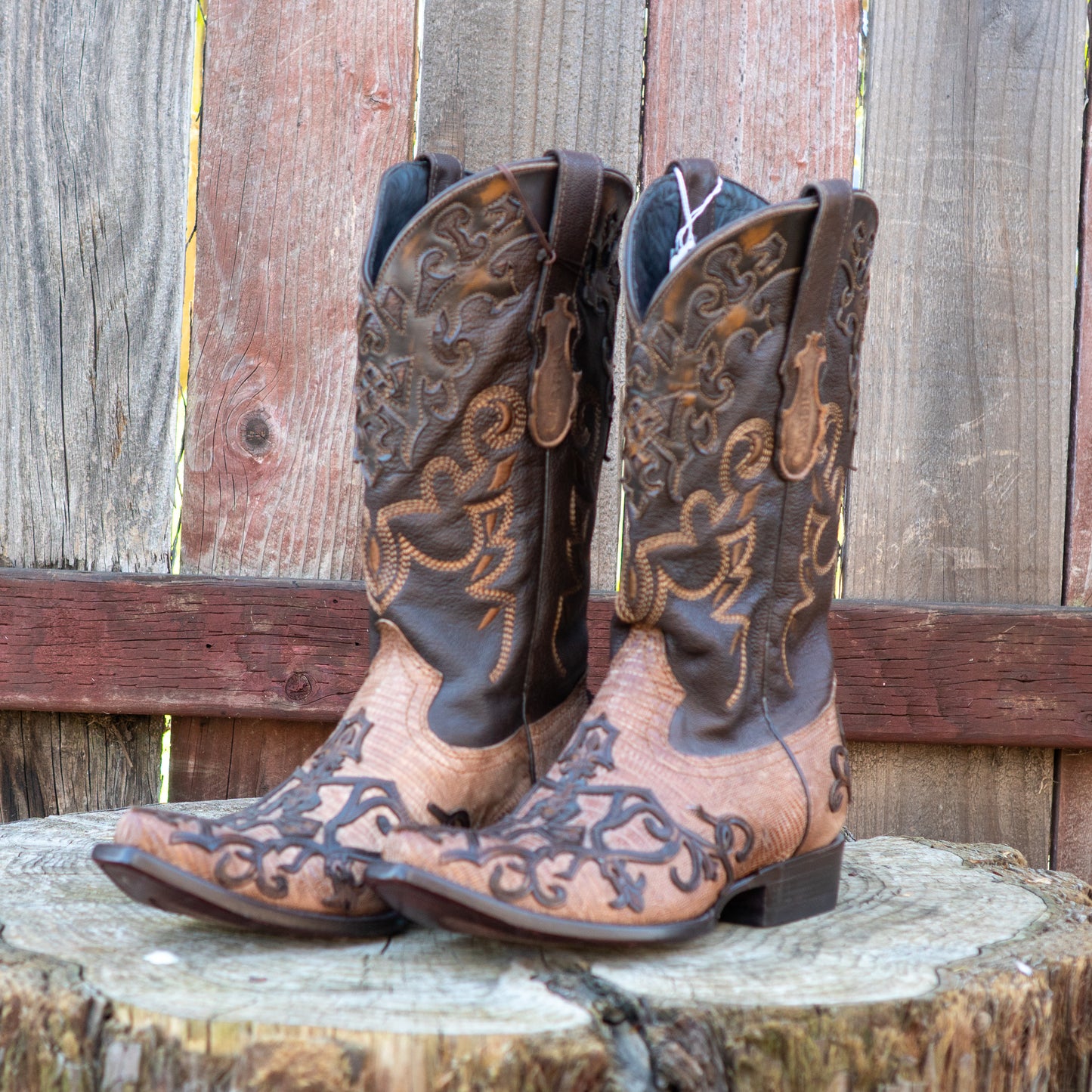 Cuadra Men's Fango Orix Lizard Teju Cowboy Boots