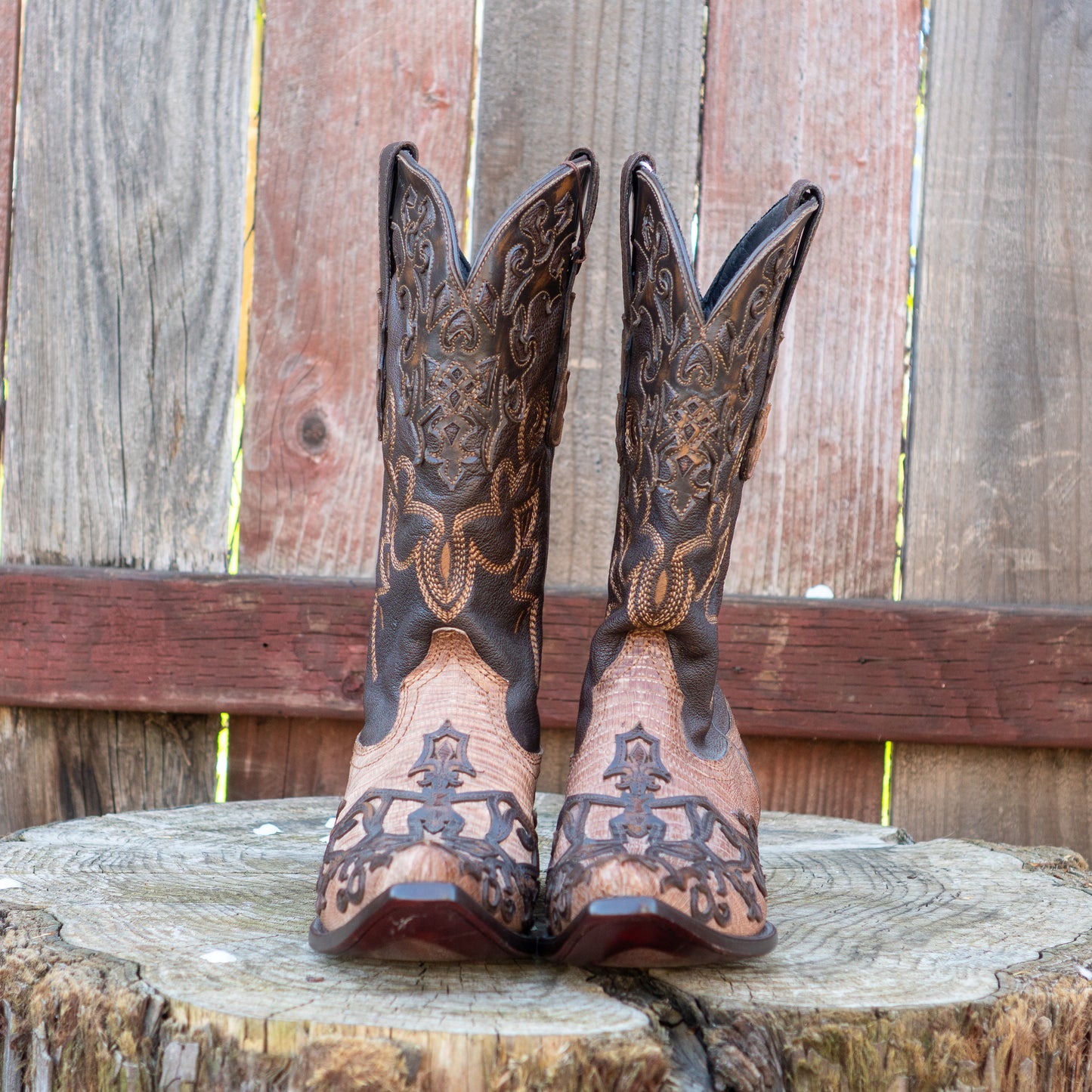 Cuadra Men's Fango Orix Lizard Teju Cowboy Boots