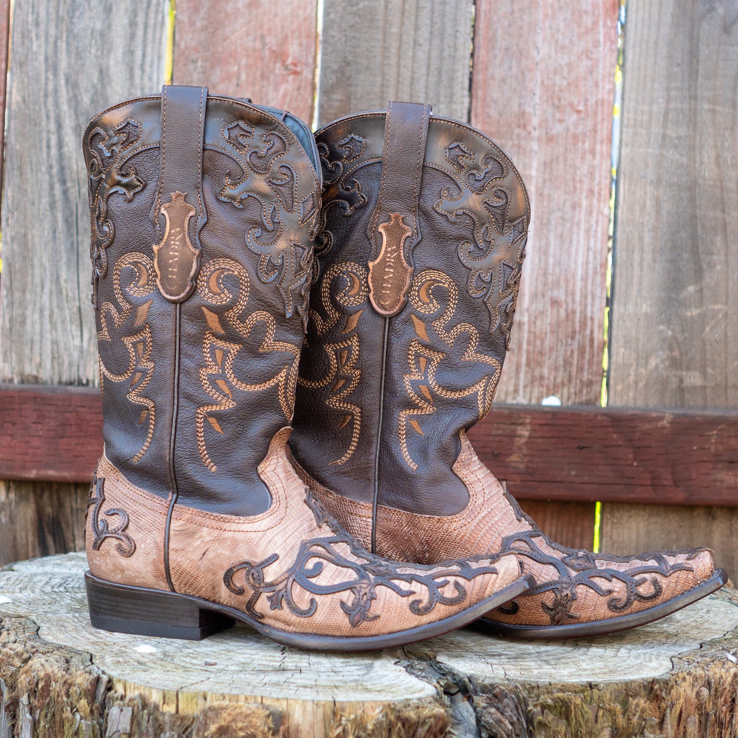 Cuadra Men's Fango Orix Lizard Teju Cowboy Boots