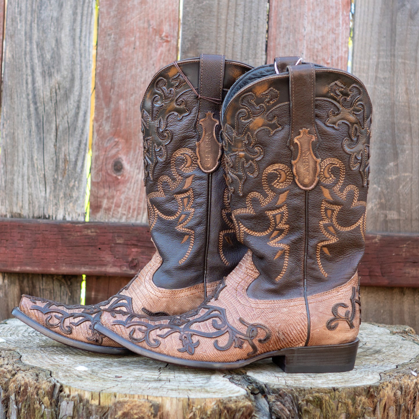 Cuadra Men's Fango Orix Lizard Teju Cowboy Boots