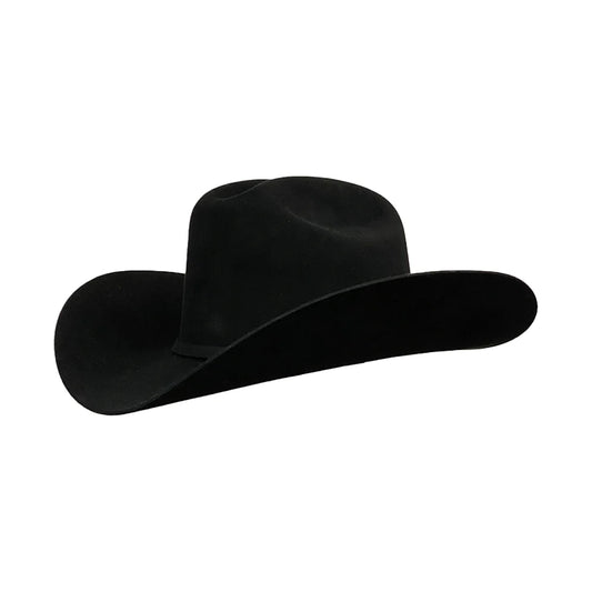 Cuadra Black Ostrich 10x Fur Felt Hat
