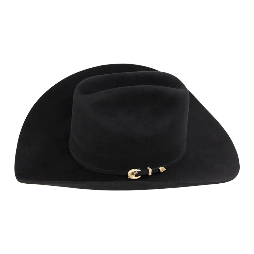 Cuadra 1000x Beaver Felt Hat Regular Crown Black King