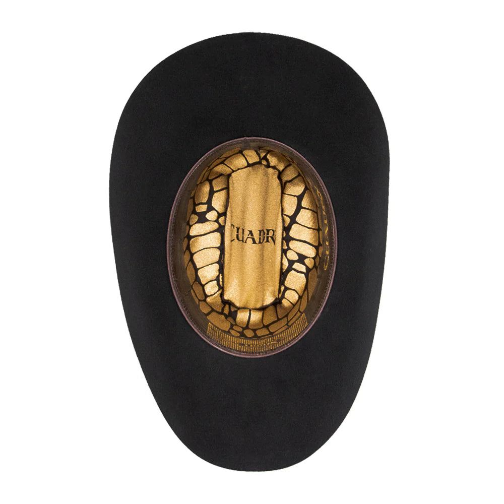 Cuadra 1000x Beaver Felt Hat Regular Crown Black King