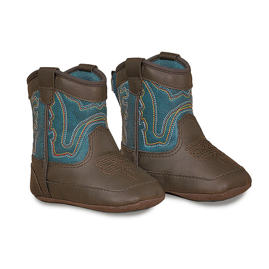Twister Double Barrel Open Range Baby Bucker Boots Brown
