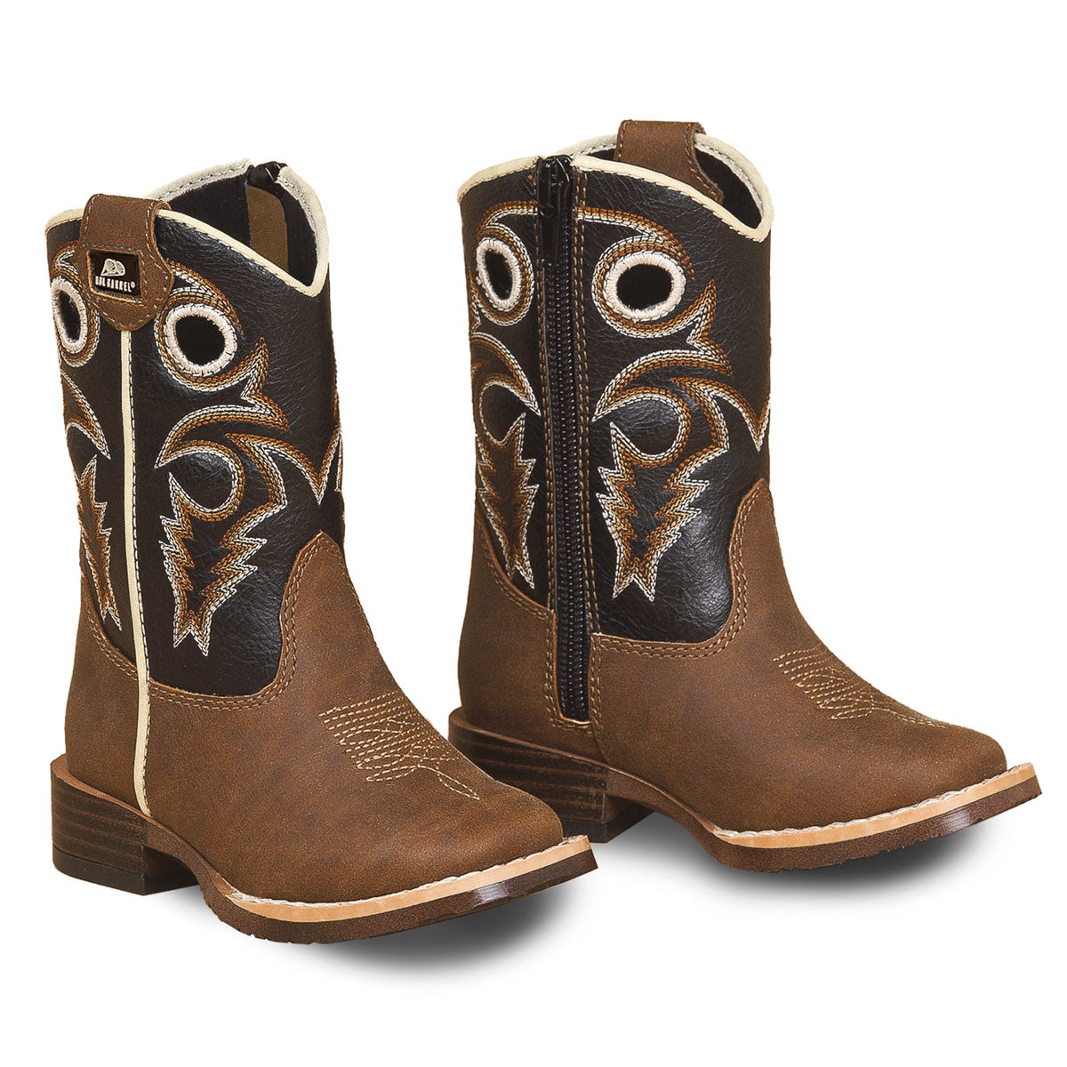 Twister Double Barrel Trace Toddler Boots Brown