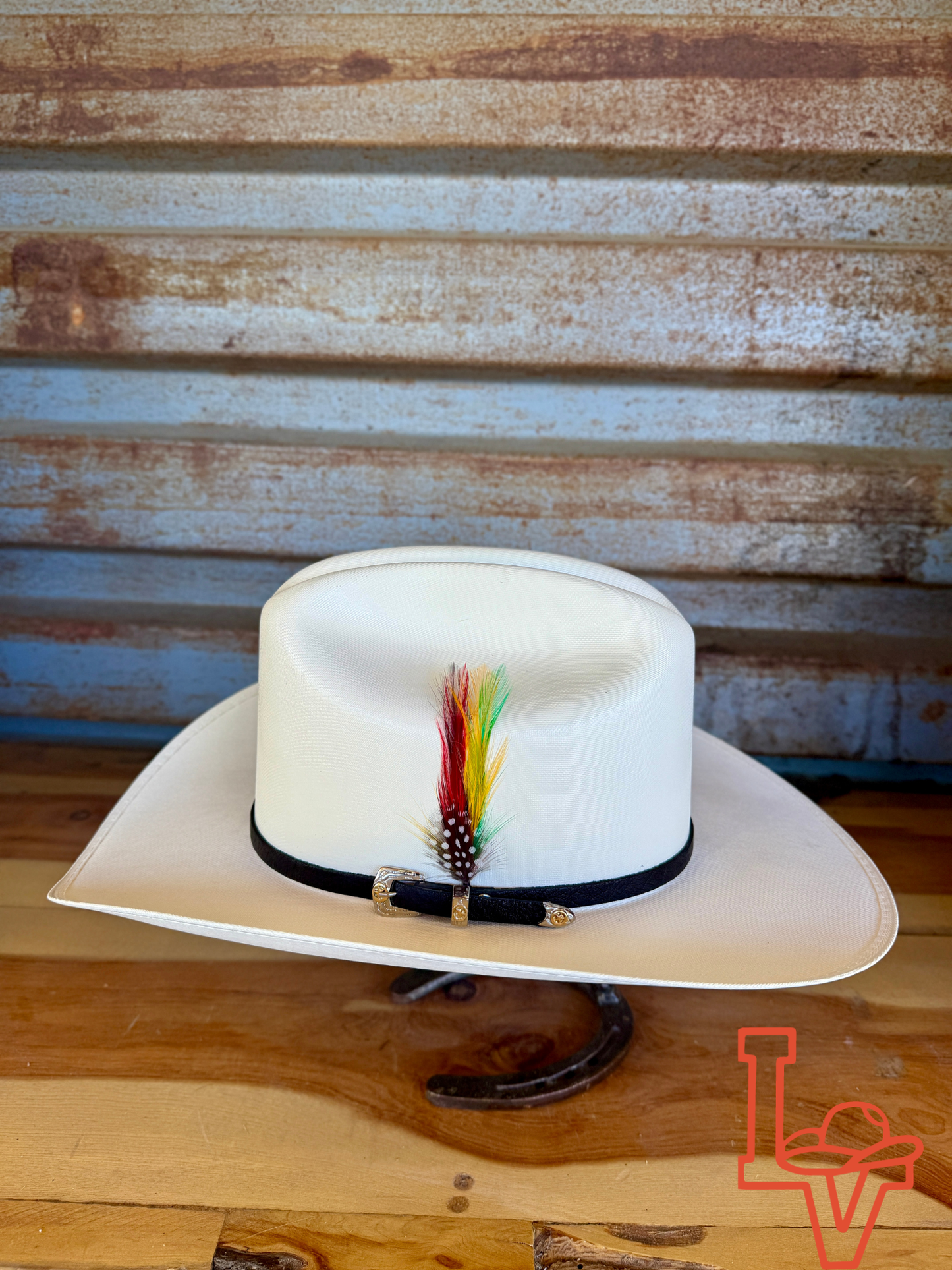 Laredo Extra Fine Straw Hat "Extra Fino" Regular Crown Copa Regular 10,000x Estilo Sinaloa Blanco