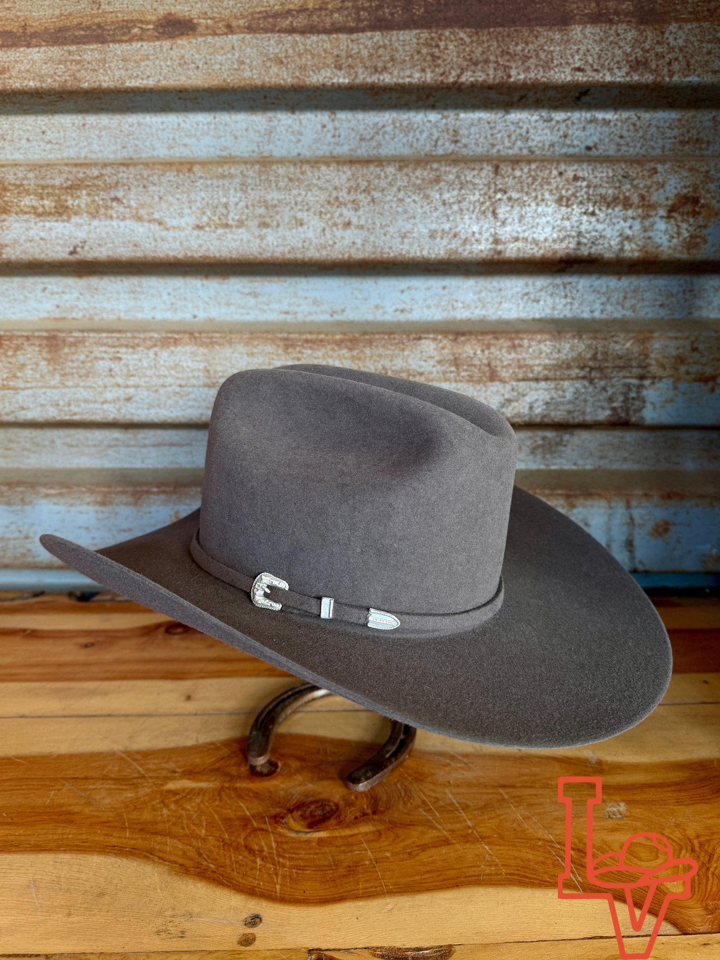 Stetson Skyline 6x Felt Cowboy Hat Regular Crown Granite Grey