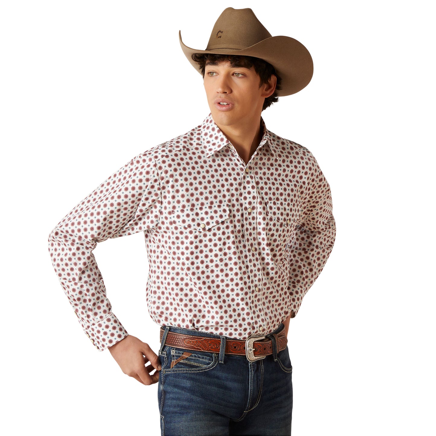 Ariat Men's Sheldon Classic Fit Shirt White