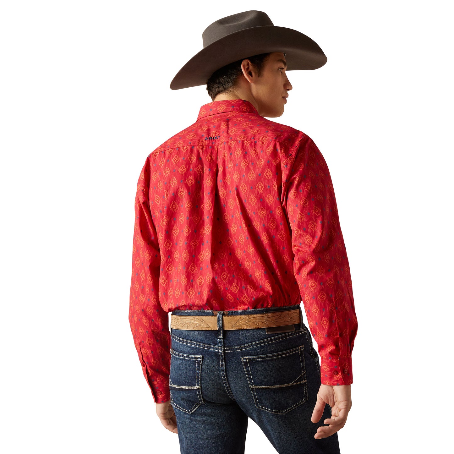 Ariat Men's Parsons Classic Fit Shirt Weg Red