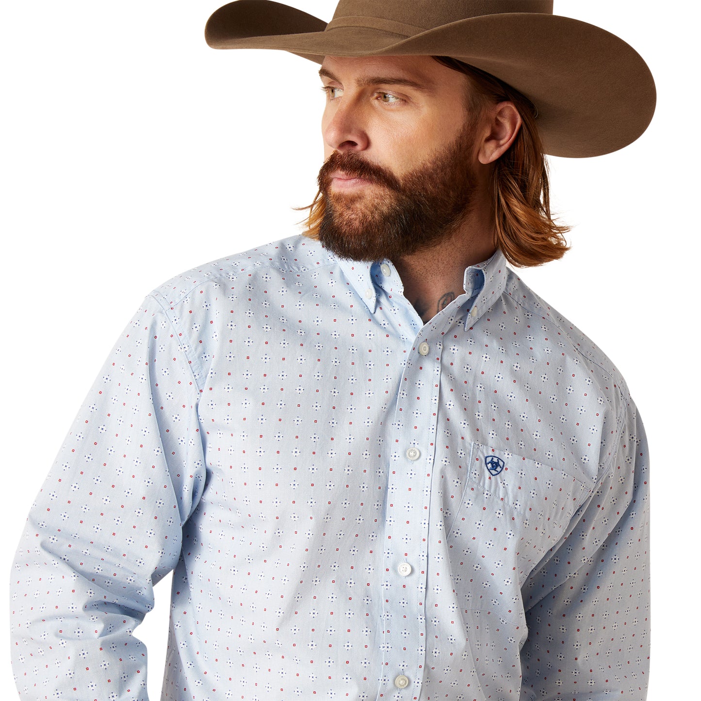 Ariat Men's Penley Classic Fit Shirt Blue