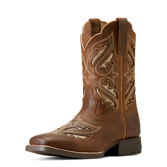 Ariat Youth Round Up Bliss Western Boot Sassy Brown