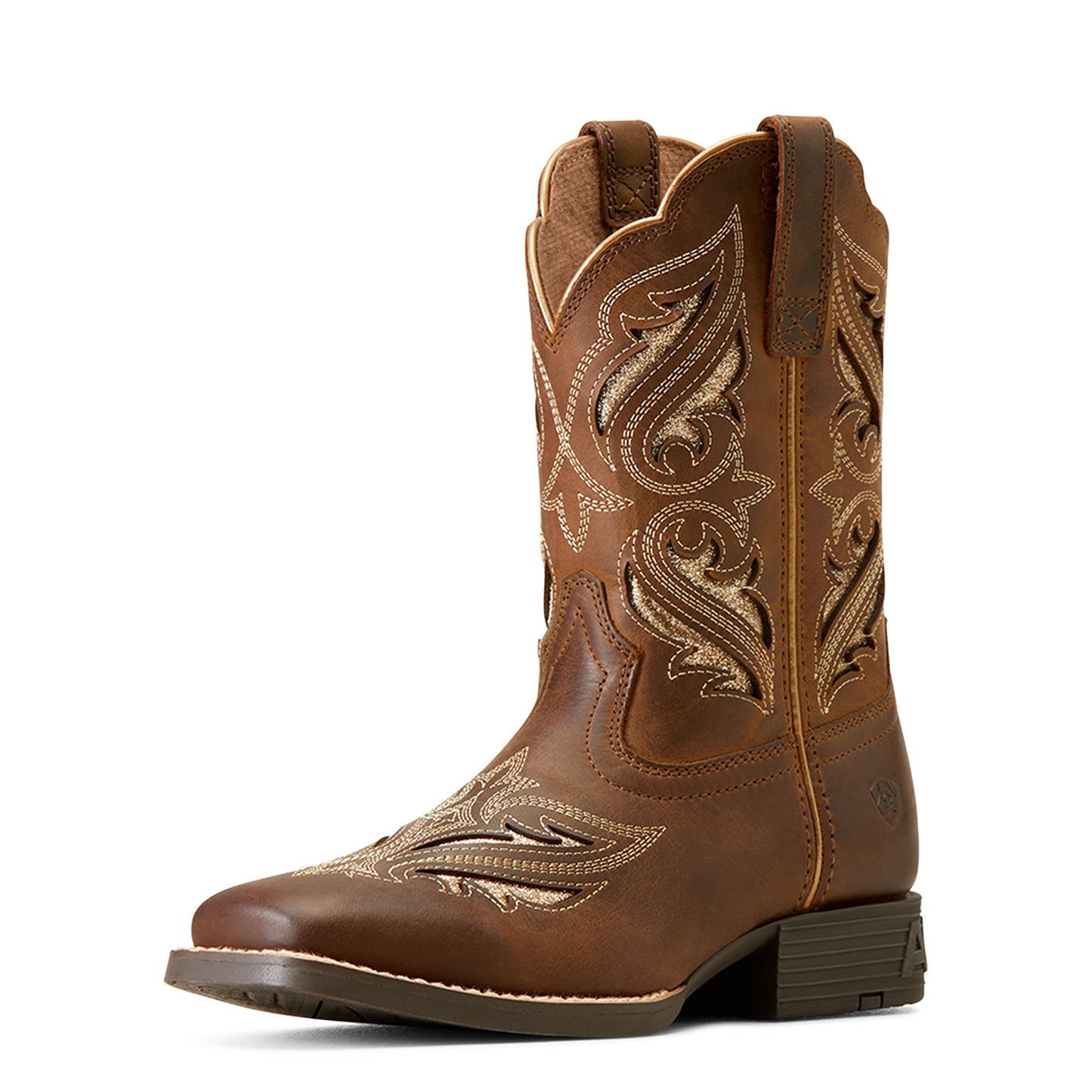 Ariat Youth Round Up Bliss Western Boot Sassy Brown