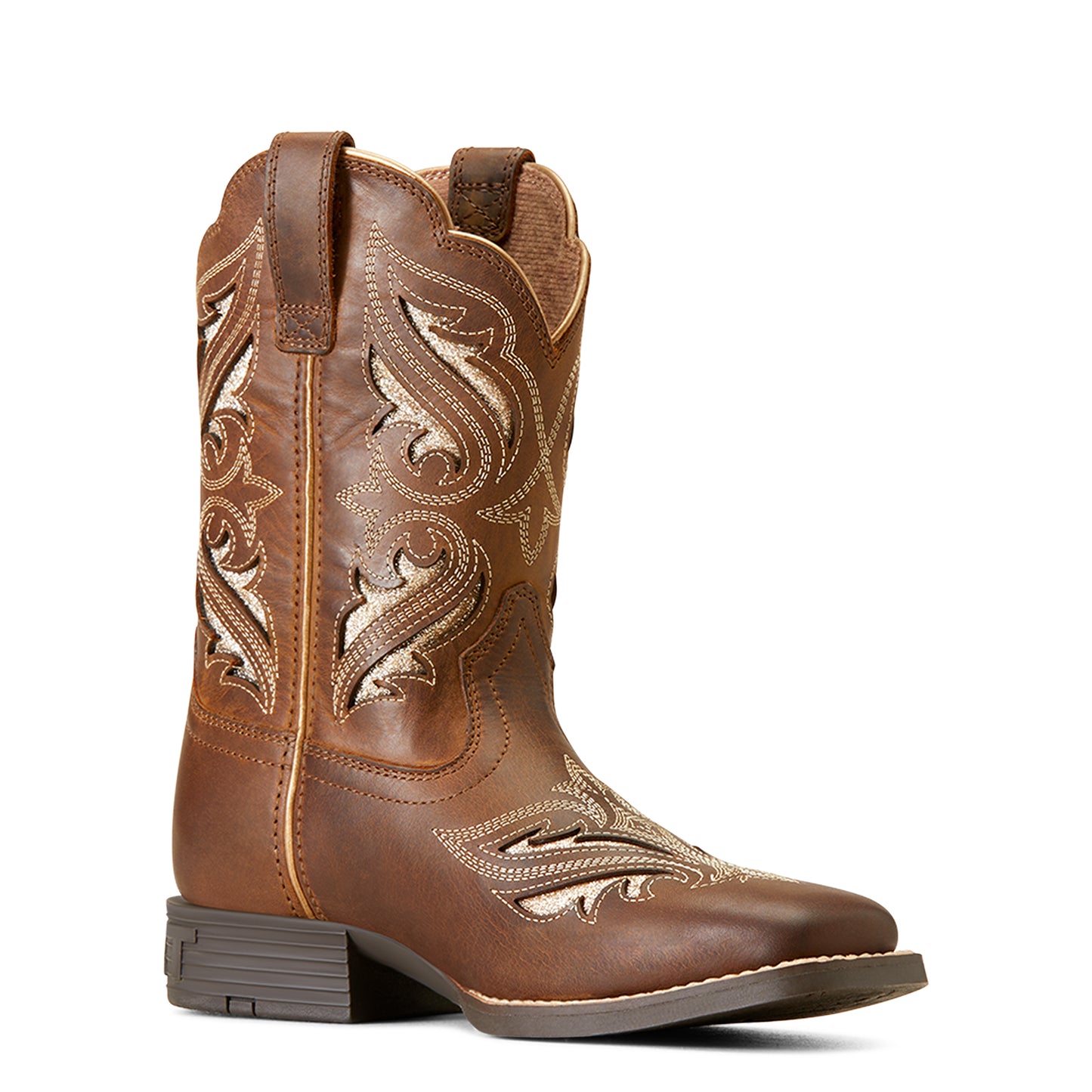 Ariat Youth Round Up Bliss Western Boot Sassy Brown