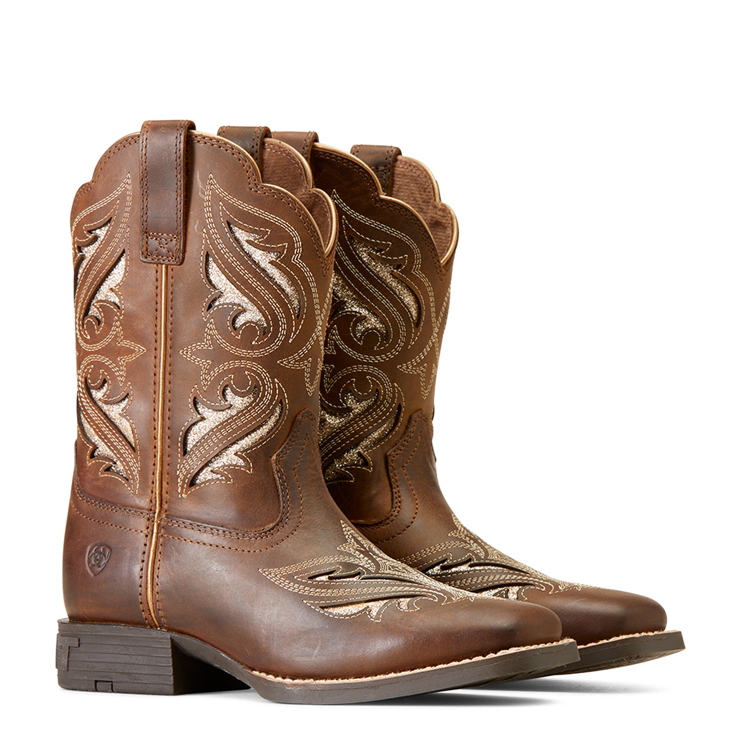 Ariat Youth Round Up Bliss Western Boot Sassy Brown