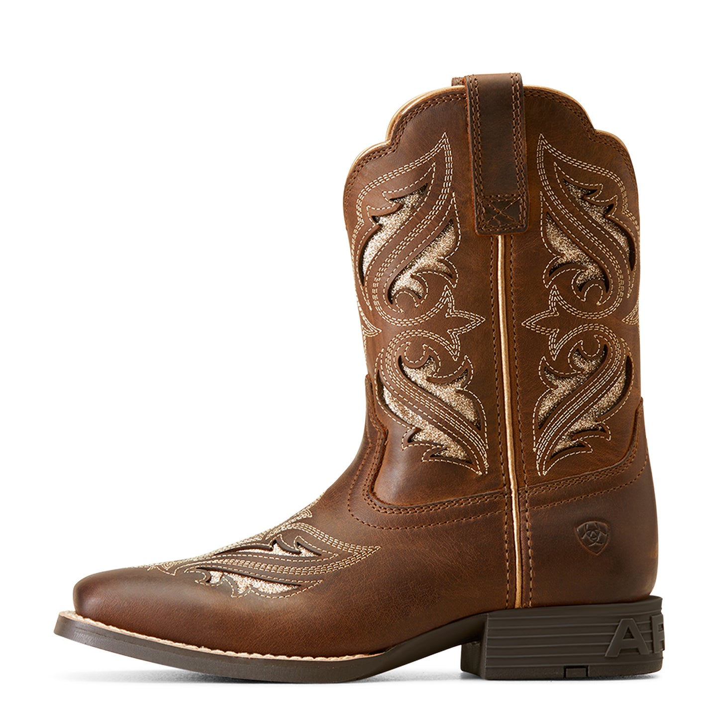 Ariat Youth Round Up Bliss Western Boot Sassy Brown