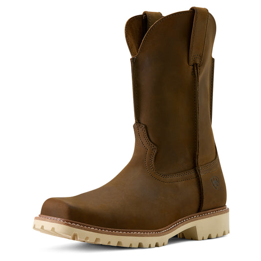 Ariat Men's Stoney Creek Square Toe Western Boot Distressed Dark Wheat