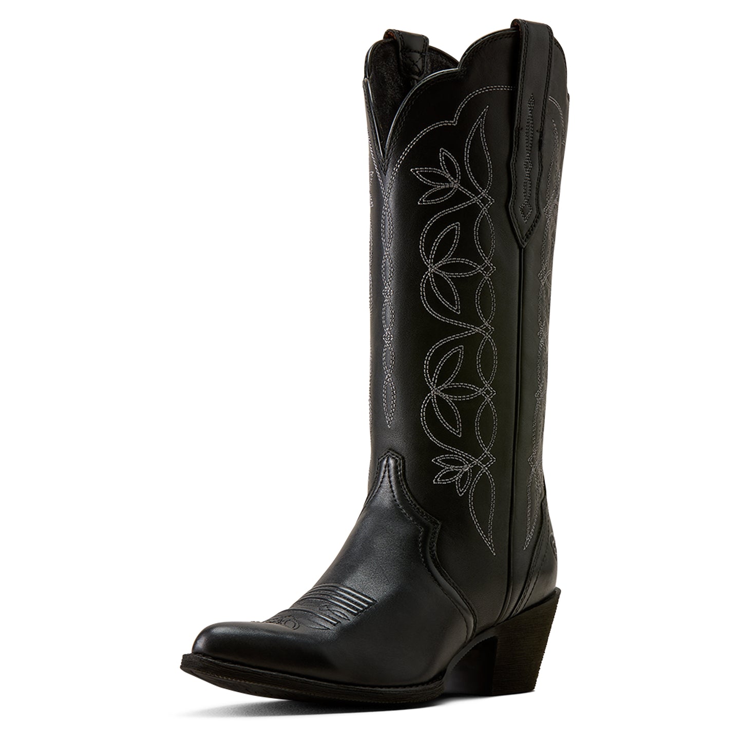 Ariat Women Heritage Blossom J Toe Western Boot Supple Black
