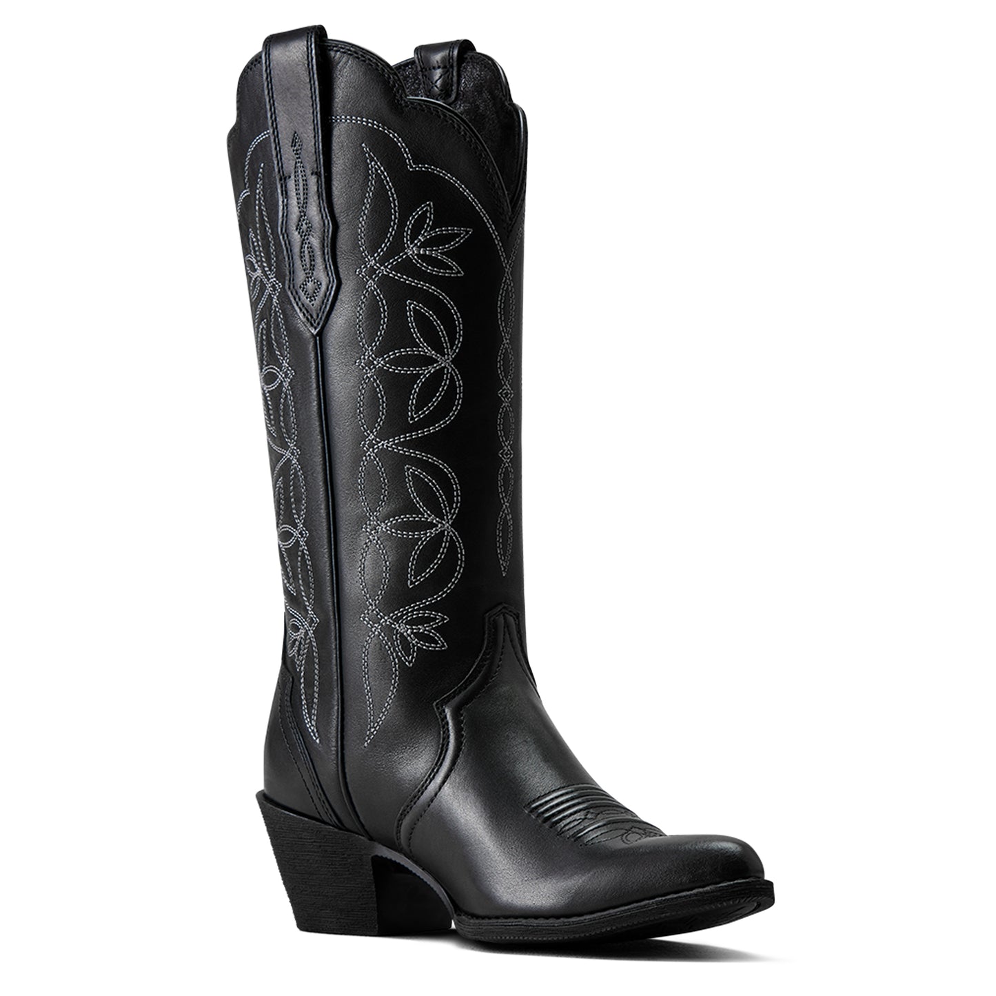 Ariat Women Heritage Blossom J Toe Western Boot Supple Black