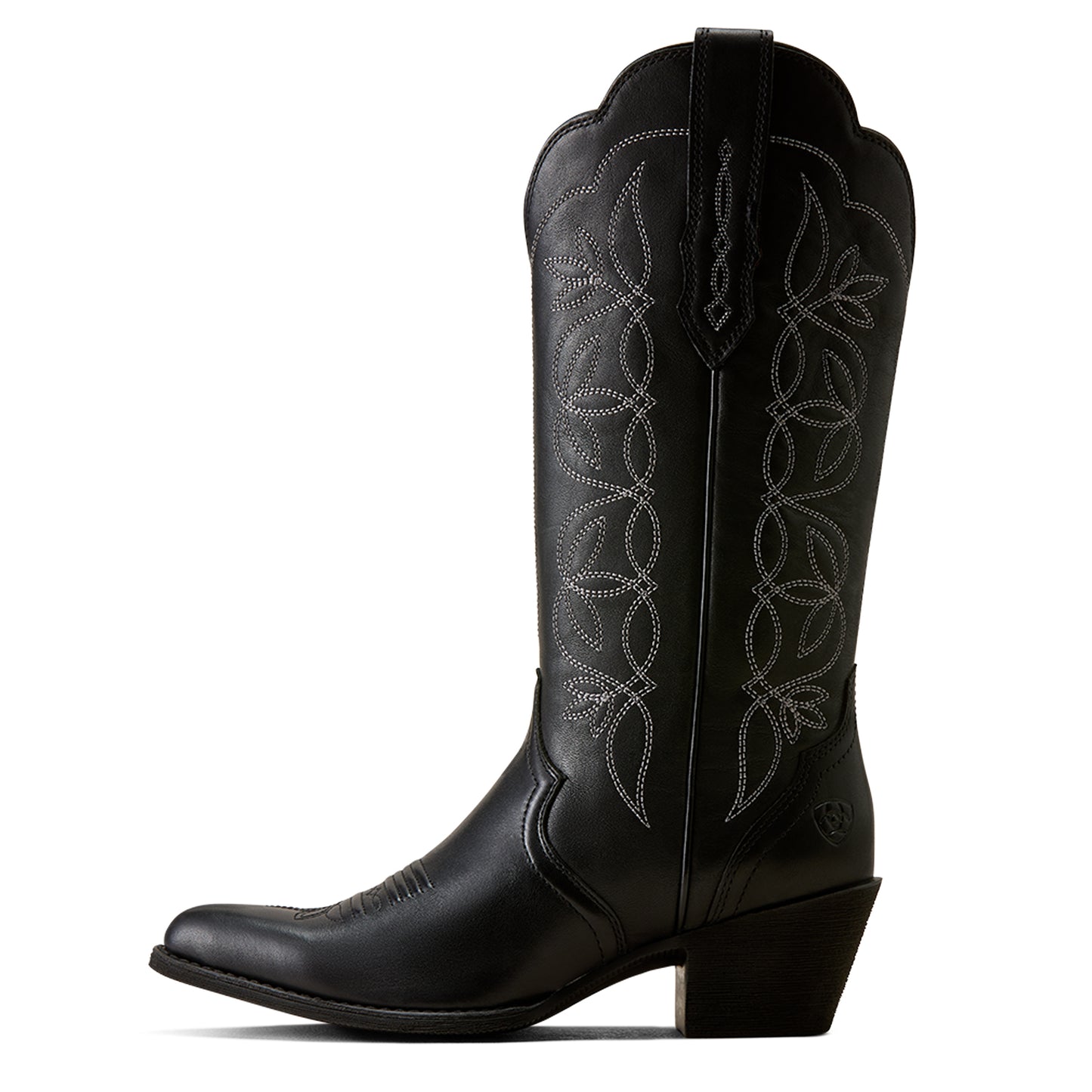 Ariat Women Heritage Blossom J Toe Western Boot Supple Black