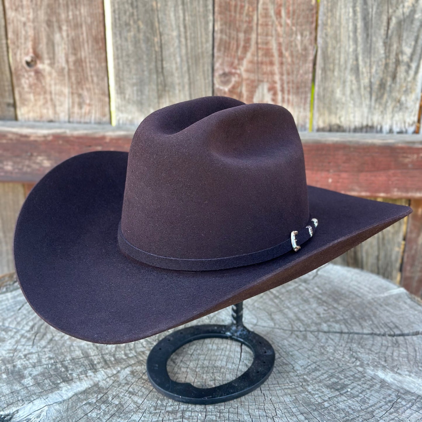 Stetson El Patron 48 Premier 30x Felt Cowboy Hat Regular Crown Ox Blood