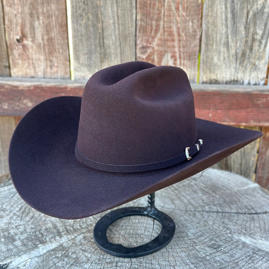 Stetson El Patron 48 Premier 30x Felt Cowboy Hat Regular Crown Ox Blood