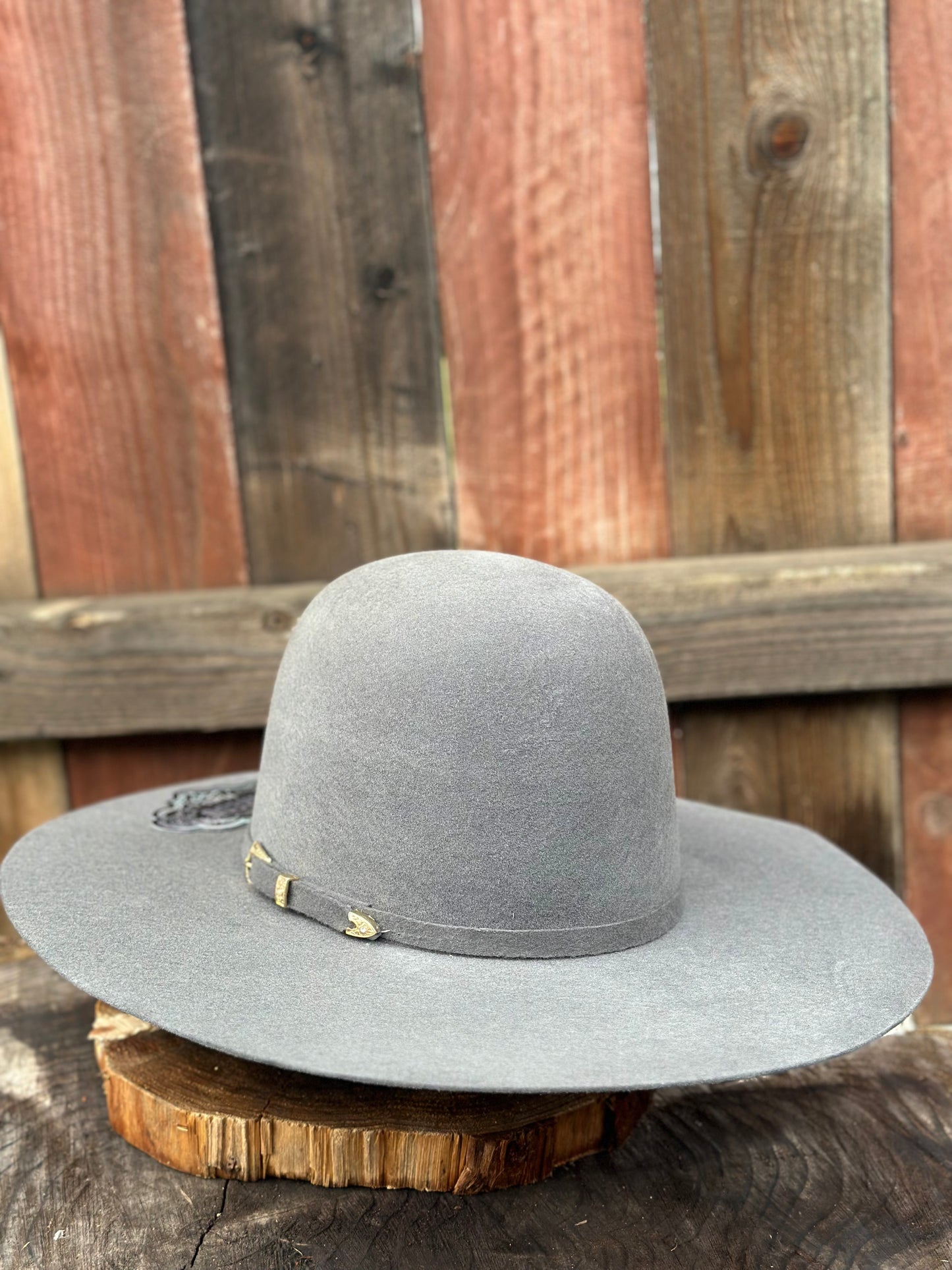 Laredo Wool Felt Hat Open Regular Crown Charcoal