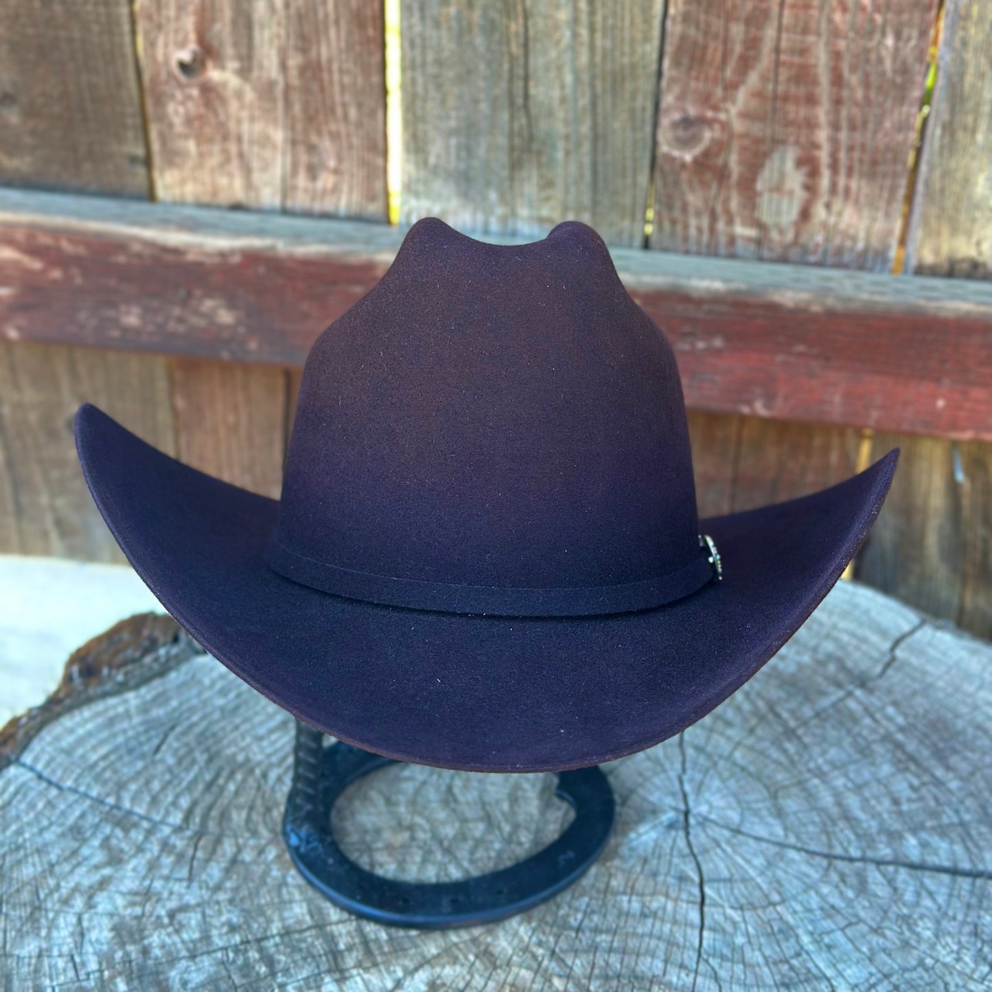Stetson El Patron 01 Premier 30x Cowboy Felt Hat Copa Alta "Tall Crown" Ox Blood