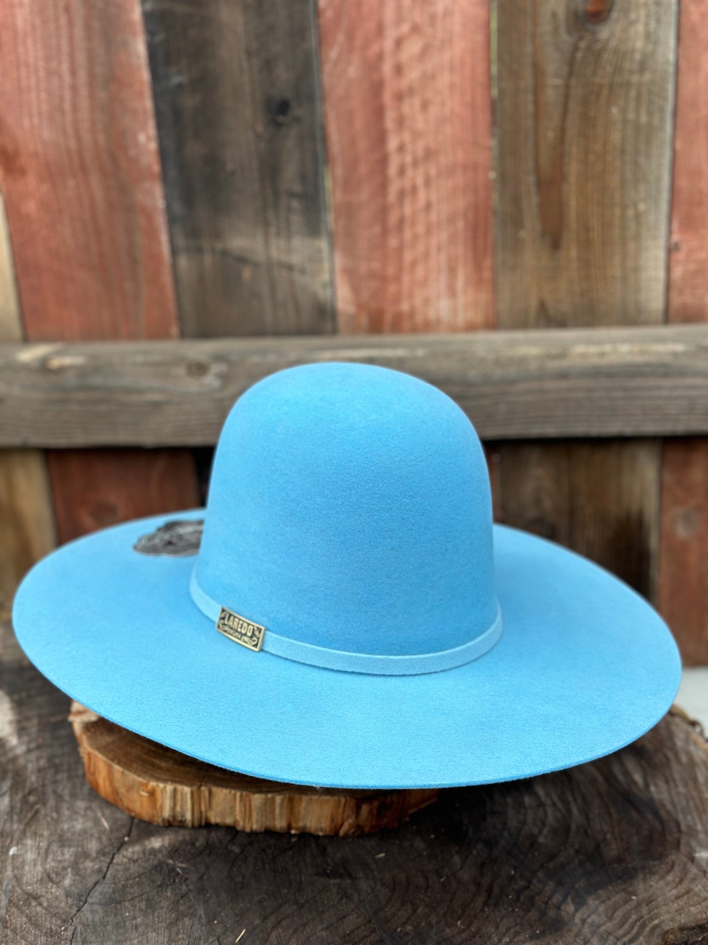 Laredo Wool Felt Hat Open Regular Crown Baby Blue