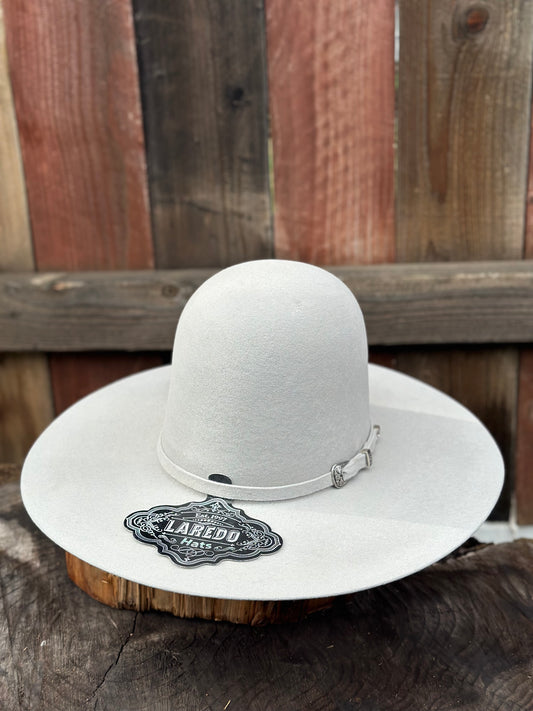 Laredo Wool Felt Hat Open Regular Crown Silver Grey