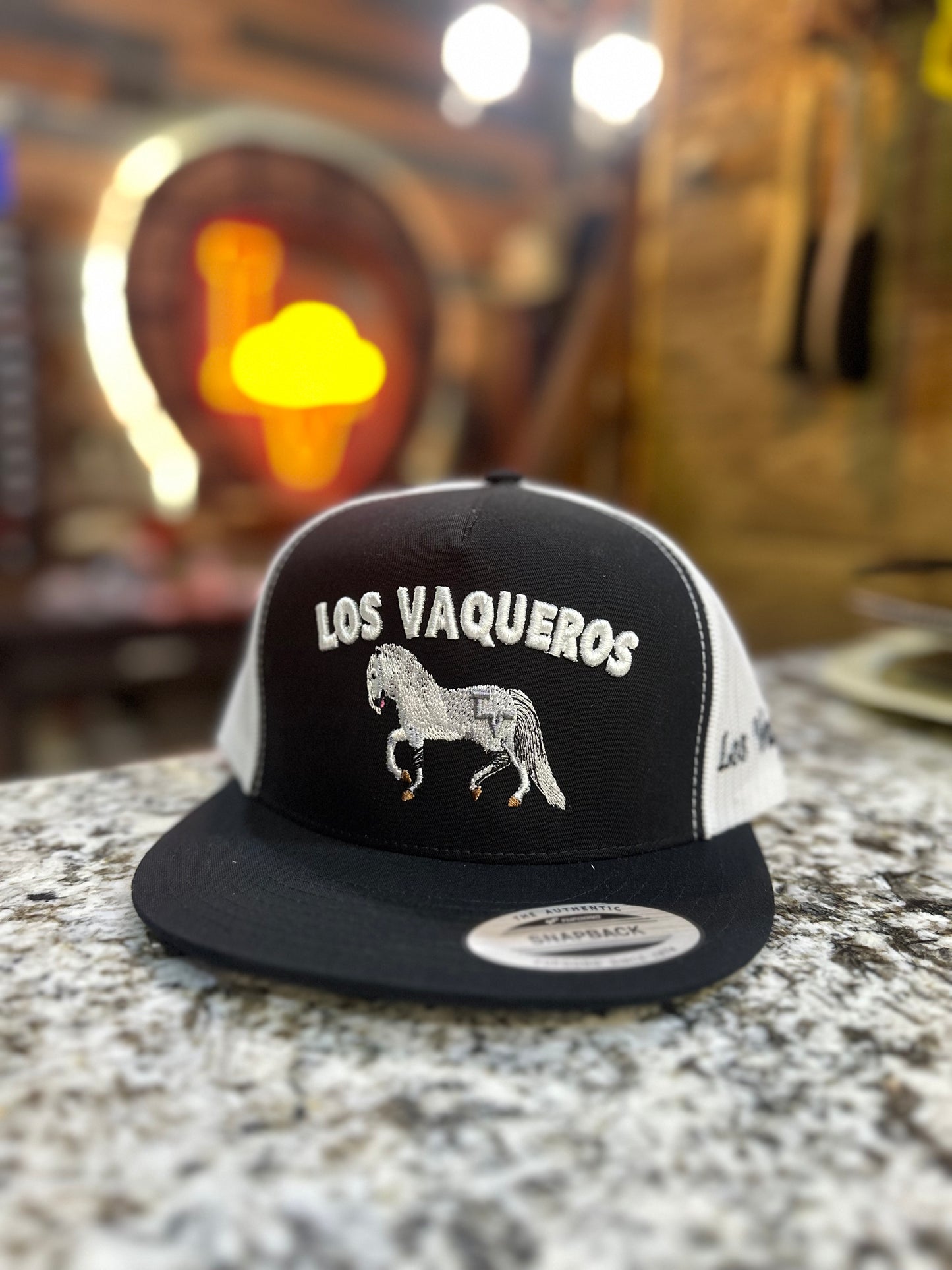 Los Vaqueros Espanol Snapback Black/White