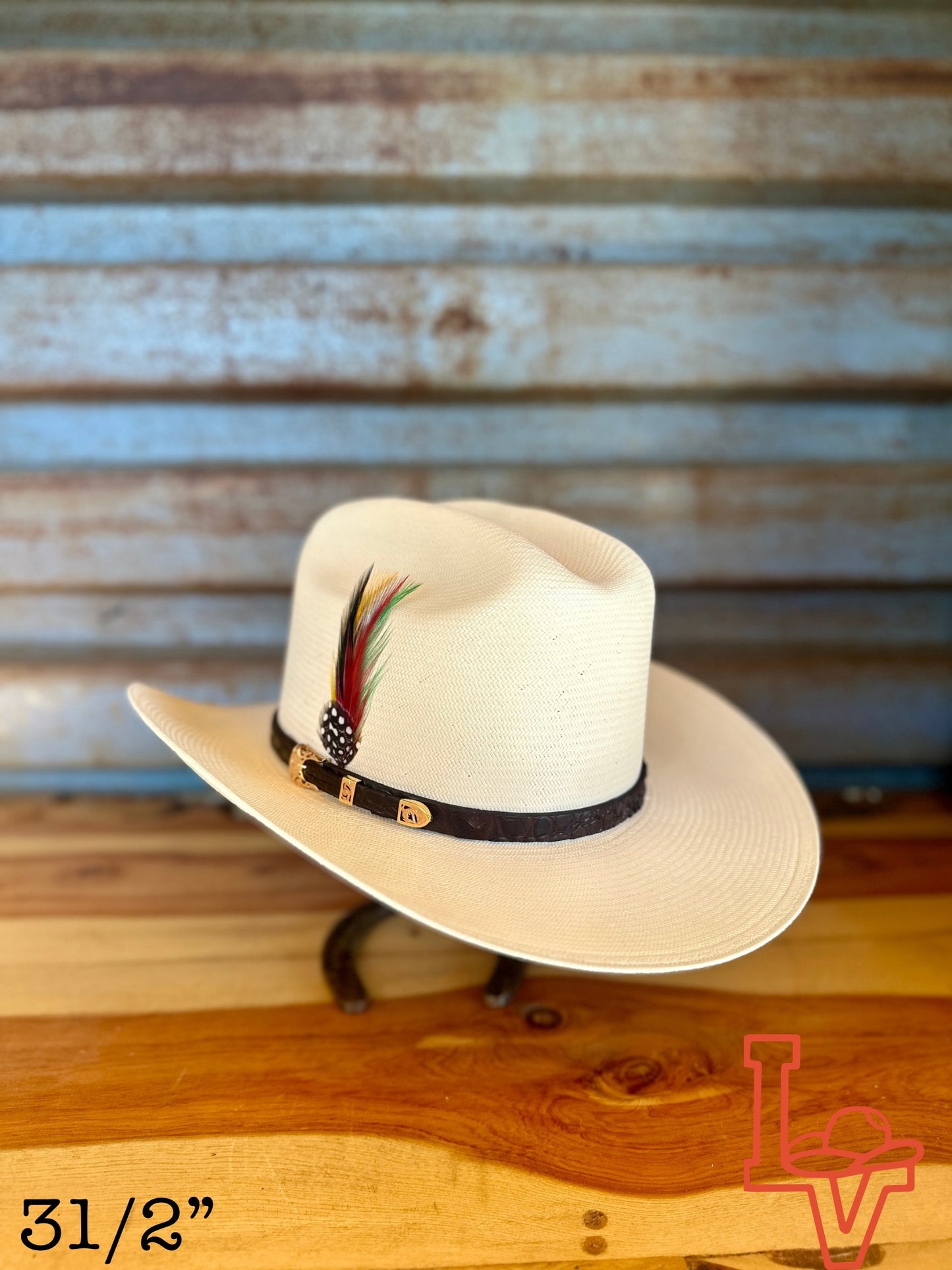 Stetson Evilla De Oro 1000x Straw Cowboy Hat Natural