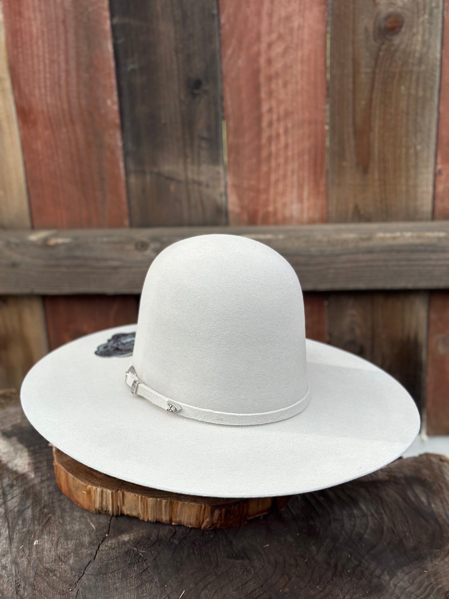 Laredo Wool Felt Hat Open Regular Crown Silver Grey