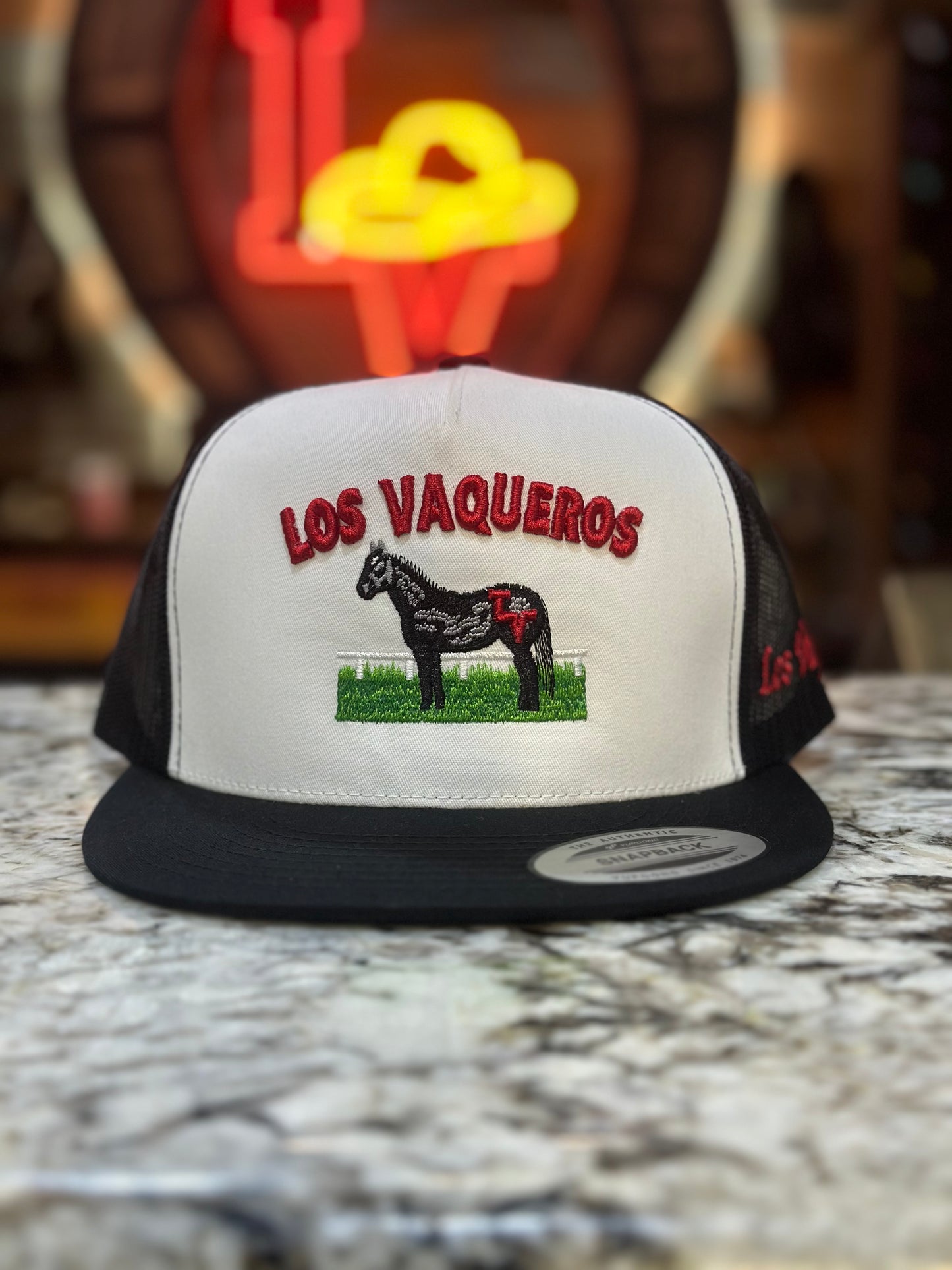 Los Vaqueros Carril Snapback Black Red