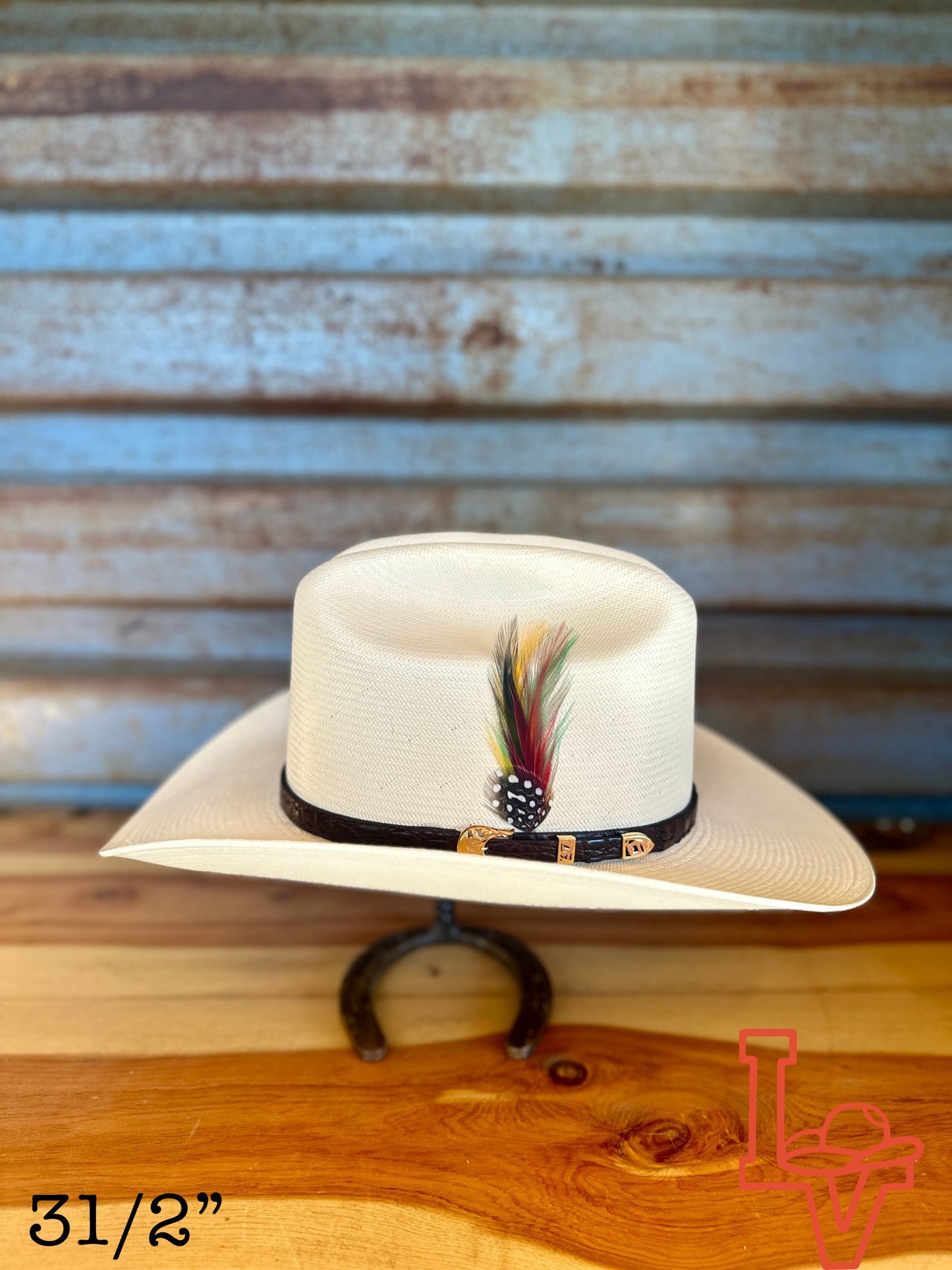 Stetson Evilla De Oro 1000x Straw Cowboy Hat Natural