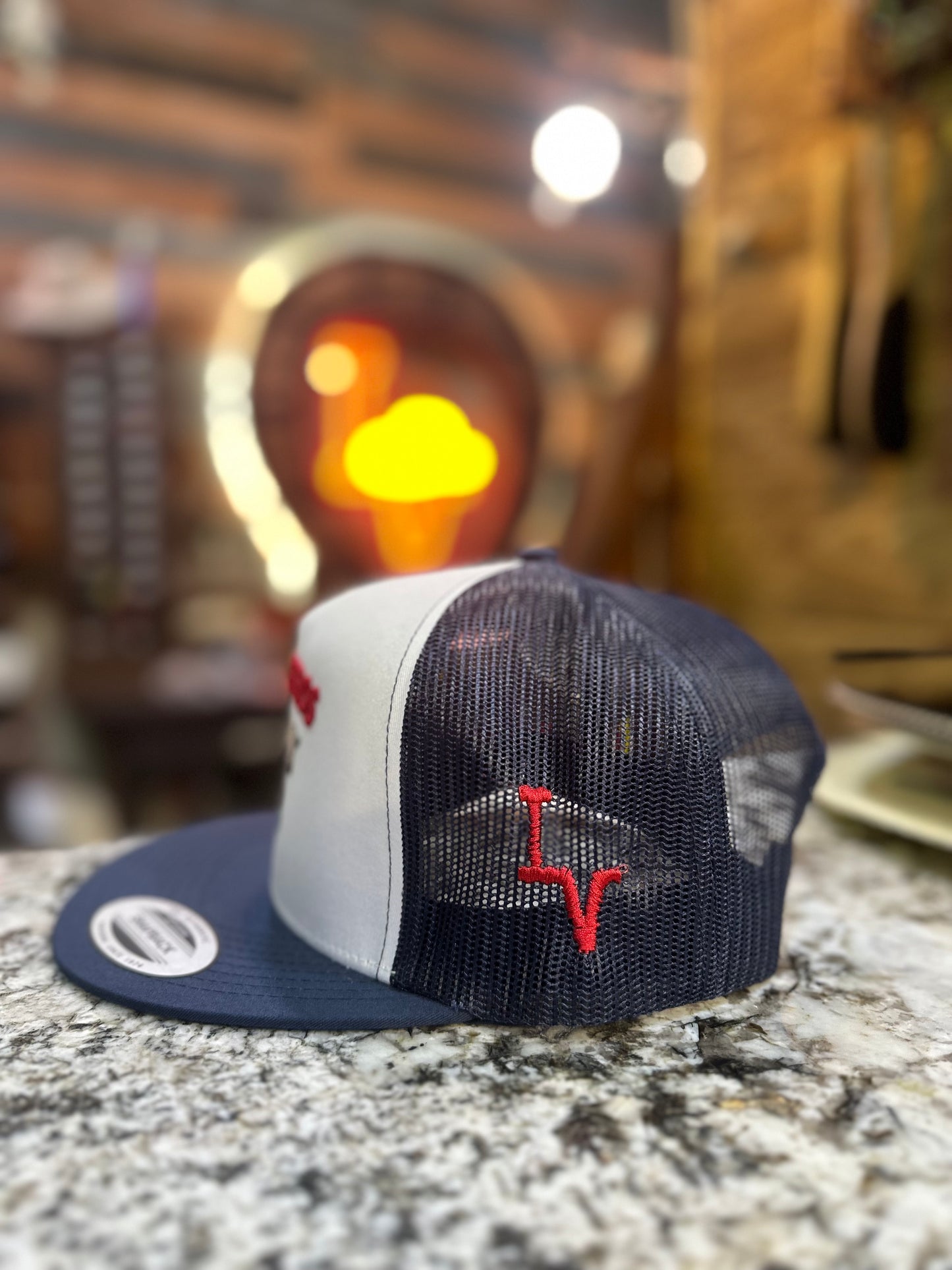 Los Vaqueros Charolais Snapback White/Navy And Red