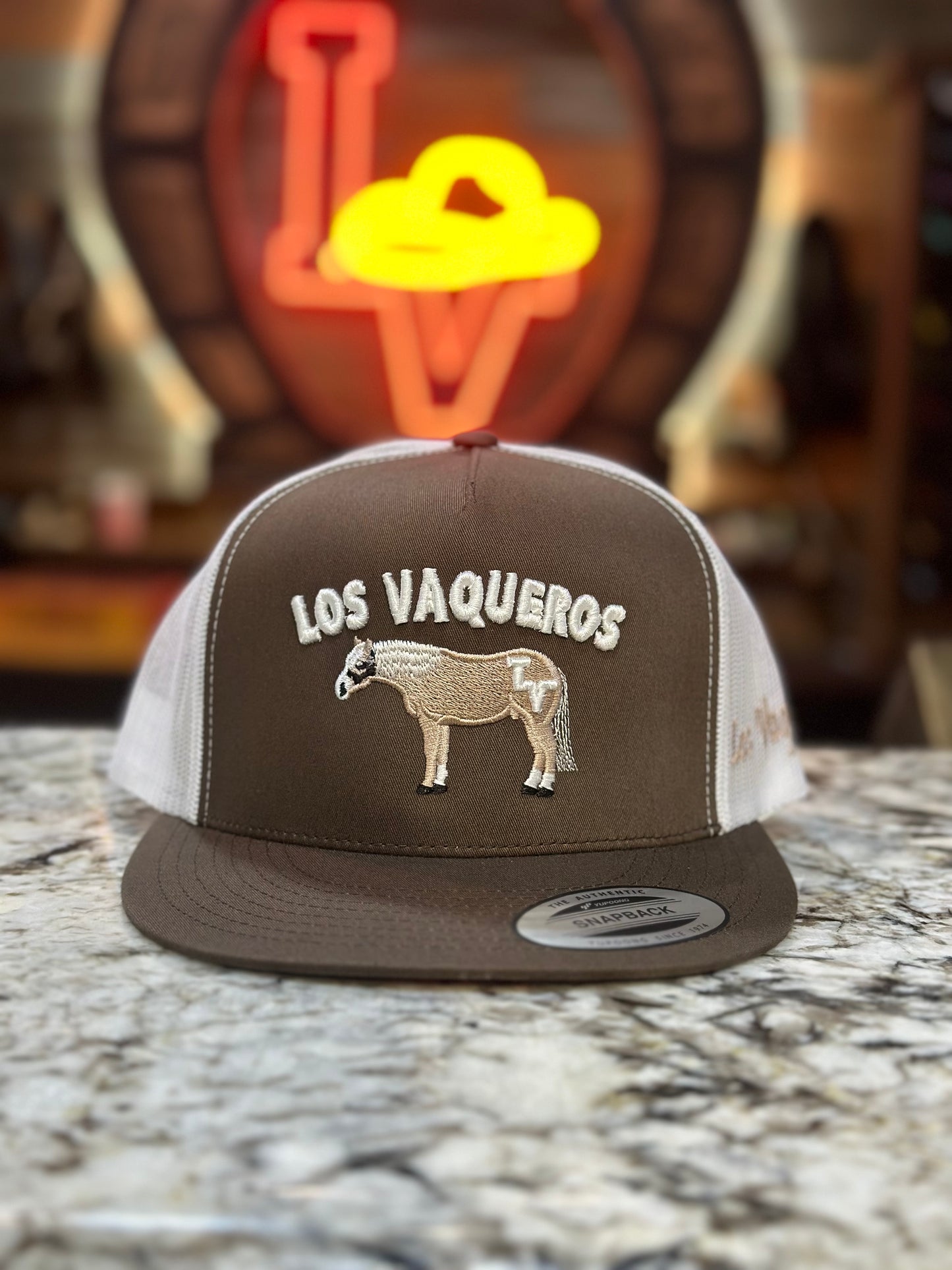 Los Vaqueros Palomino Snapback Brown/White