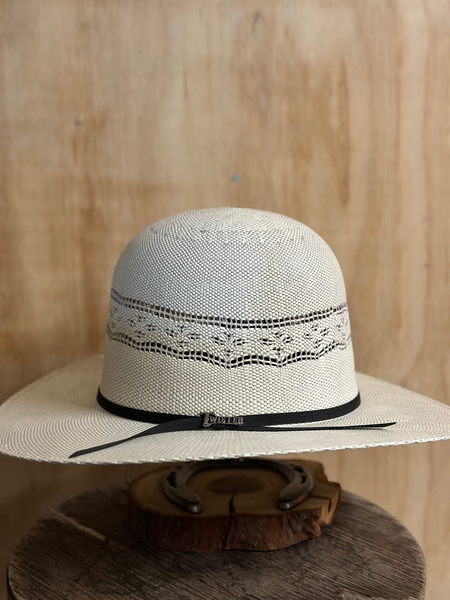 Twister Straw Hat Tall Crown Bangora Grey White – Los Vaqueros Western Wear