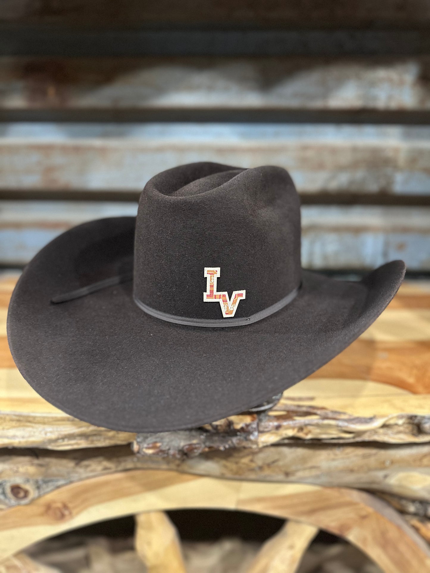 Resistol 7x Chute 5 Cowboy Hat Fur Felt Hat Regular Crown Chocolate