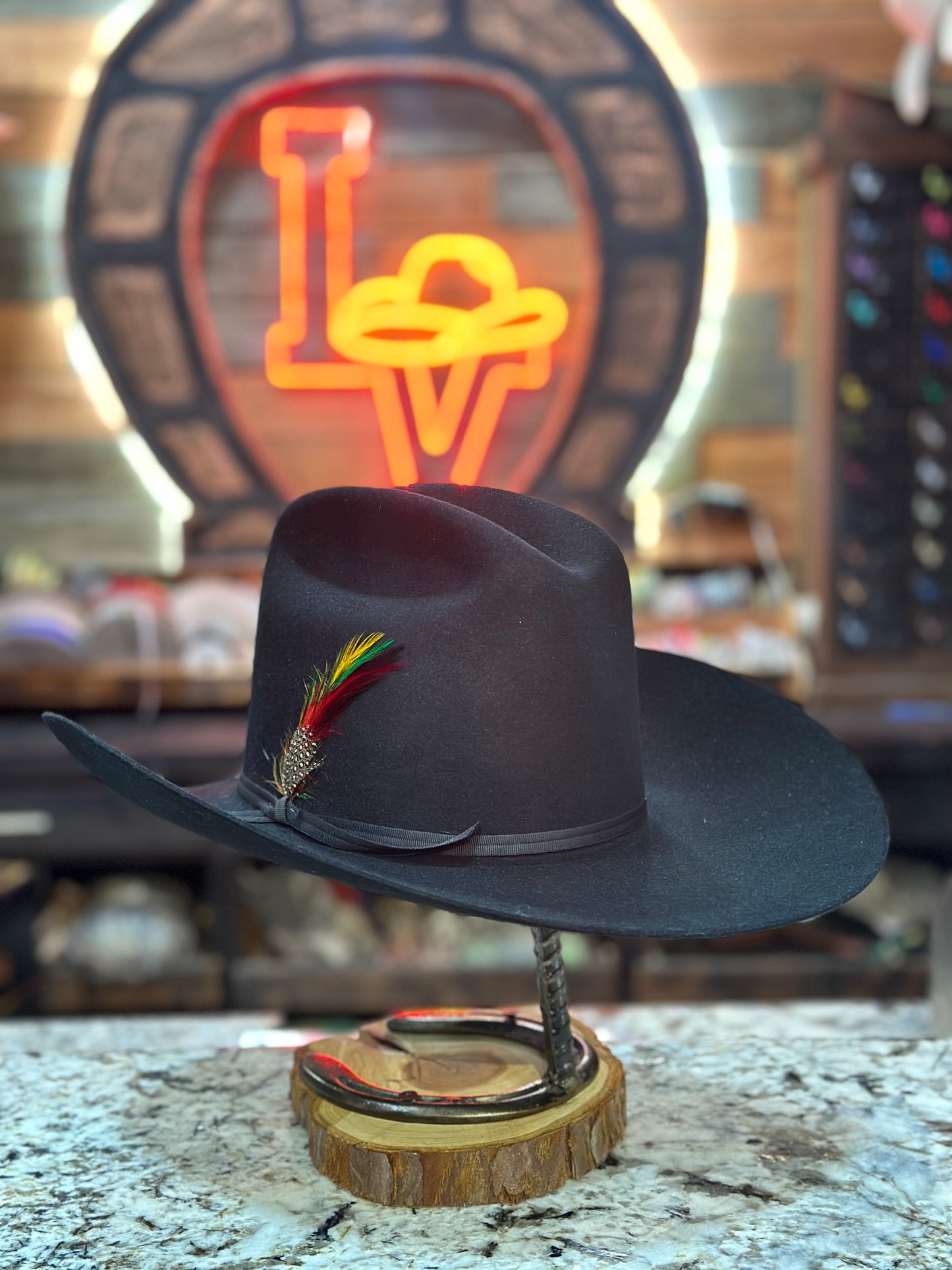 Stetson 6x Rancher Cowboy Felt Hat Black