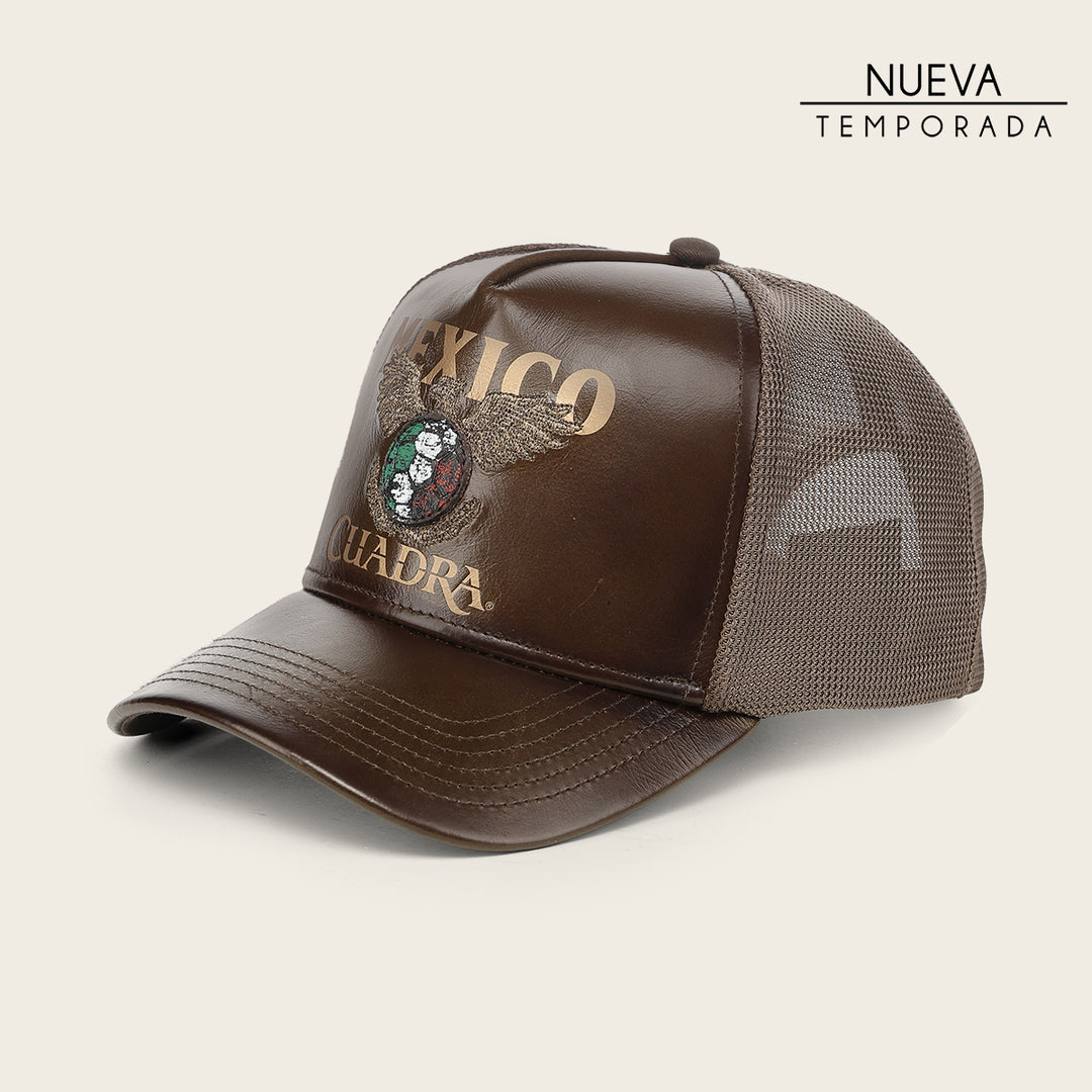 Cuadra World Cup Edition Mexico 2026 Men’s Leather Cap In Brown