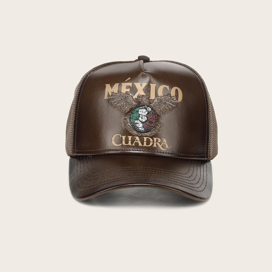 Cuadra World Cup Edition Mexico 2026 Men’s Leather Cap In Brown