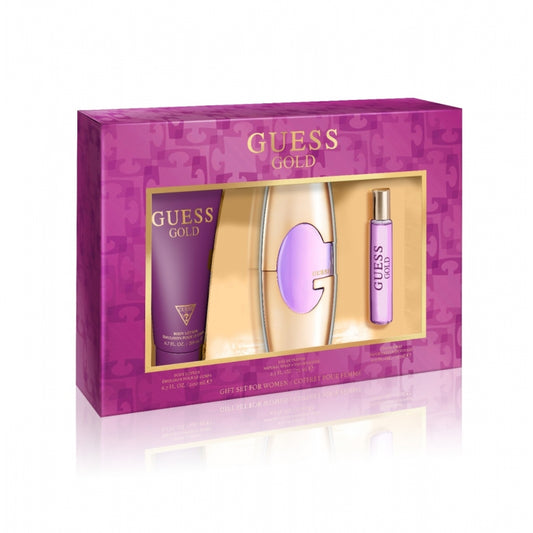 Guess Gold Gift Set Woman Eau de Parfum Natural Spray 2.5 OZ