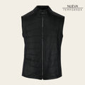 Cuadra Men's Black Stingray Zipper Vest JC355