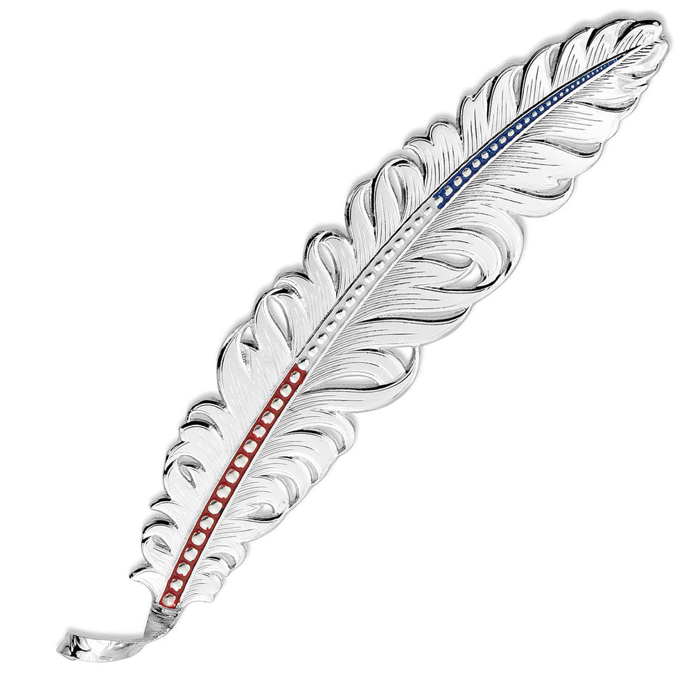Montana Silversmiths Red, White & Blue Hat Feather